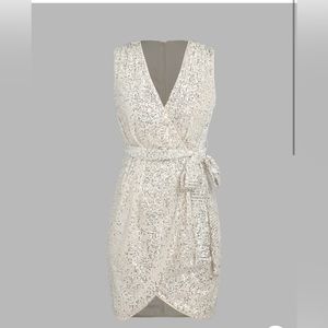 Cider white sparkle dress